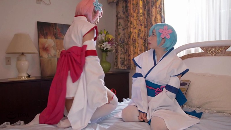 【Dカップ】【麻里梨夏、阿部乃みく】レム、ラムコスの美乳美女達がレズプレイ＆中出しセックスのエロコス動画｜CSCT-005
