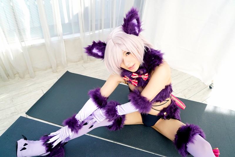 【Dカップ】【麻里梨夏】マシュ・キリエライトコス美女が眼鏡姿フェラ＆足コキ、イチャラブセックスのエロコス動画｜TMAVR-015