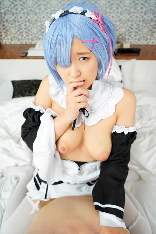 【Fカップ】【深田結梨】レムコスの美女レイヤーとイチャラブセックスのエロコス動画｜TMAVR-115