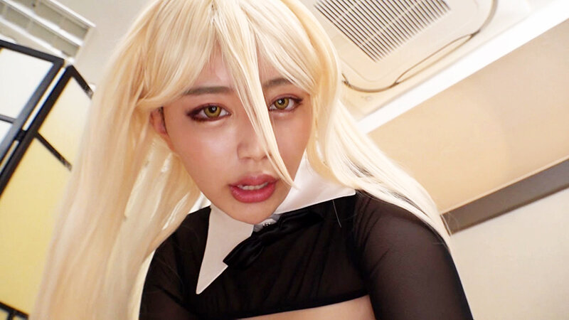 【Fカップ】【パワー】巨乳美女が逆バニー姿でダブルピース中出しセックスのエロコス動画｜COSX-042