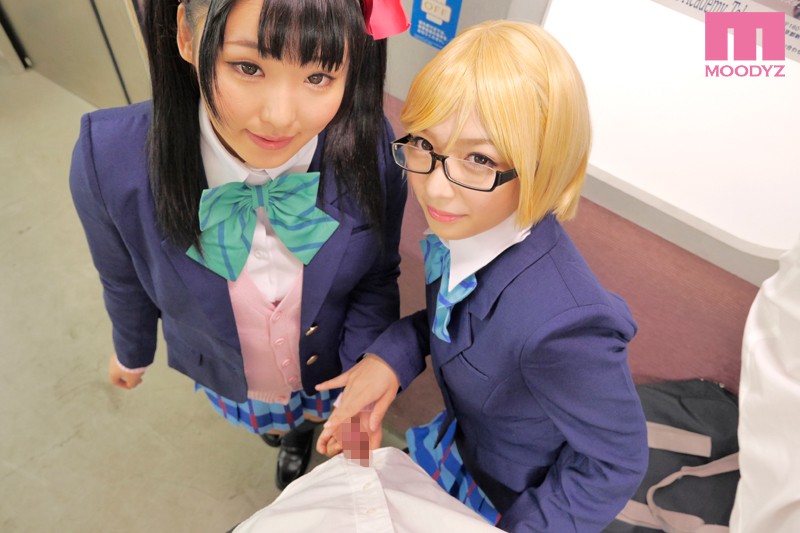 【Eカップ】【あず希、麻里梨夏】矢澤にこ、小泉花陽コス美女達と主観視点セックスのエロコス動画｜MIAE-008